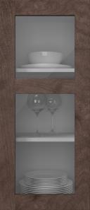 Birch door, M-Concept, WS21KPOLA2, Pecan (clear glass)