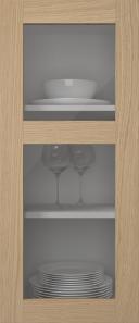 Oak door, M-Concept, WS21KPOLA2, Light oak (clear glass)