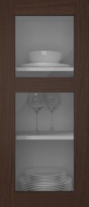 Oak door, M-Concept, WS21KPOLA2, Dark brown (clear glass)