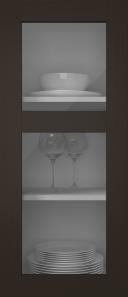 Oak door, M-Concept, WS21KPOLA2, Dark chocolate (clear glass)