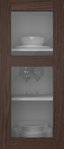 Oak door, M-Concept, WS21KPOLA2, Hazelnut (clear glass)