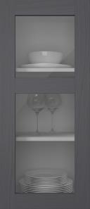 Oak door, M-Concept, WS21KPOLA2, Grey (clear glass)