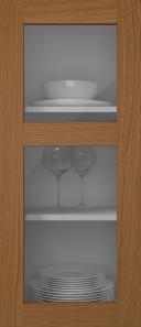 Oak door, M-Concept, WS21KPOLA2, Rustic (clear glass)