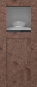 Birch door, M-Concept, WS21KPOLA, Pecan (clear glass)