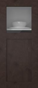 Birch door, M-Concept, WS21KPOLA, Chestnut (clear glass)
