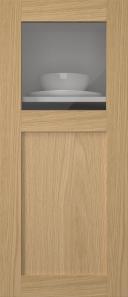 Oak door, M-Concept, WS21KPOLA, Lacquered (clear glass)