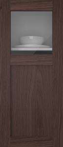 Oak door, M-Concept, WS21KPOLA, Hazelnut (clear glass)