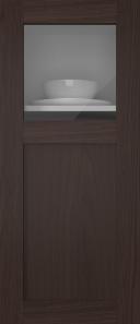 Oak door, M-Concept, WS21KPOLA, Chestnut (clear glass)