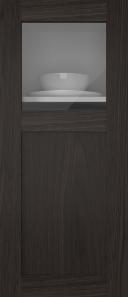 Oak door, M-Concept, WS21KPOLA, Espresso (clear glass)