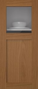 Oak door, M-Concept, WS21KPOLA, Rustic (clear glass)