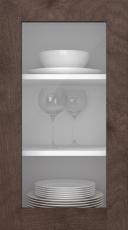 Birch door, M-Concept, WS21LA, Pecan (clear glass)