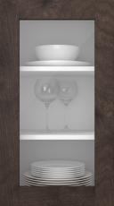 Birch door, M-Concept, WS21LA, Chestnut (clear glass)