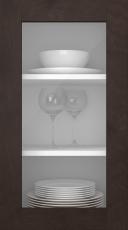 Birch door, M-Concept, WS21LA, Chestnut (clear glass)