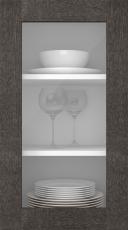 Birch door M-Concept WS21LA, Dark Dark Grey (clear glass)
