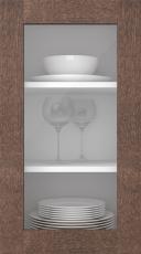 Birch door M-Concept WS21LA, Dark Brown, Oiled (clear glass)