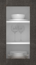 Birch door M-Concept WS21LA, Dark Grey, Oiled (clear glass)