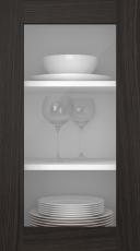 Oak door, M-Concept, WS21LA, Espresso (clear glass)