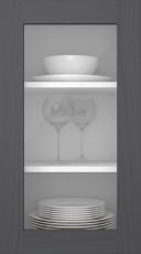 Oak door, M-Concept, WS21LA, Grey (clear glass)
