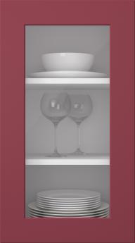 Painted door, Bravura, PM16LA, Cranberry (clear glass)