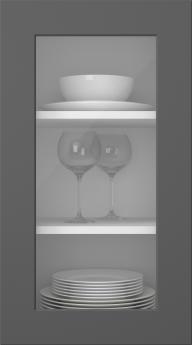 Painted door, Motive, PM26LA, Graphite Grey (clear glass)