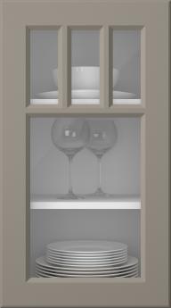 Painted door, Pigment, PM40KA, Stone Grey (clear glass)