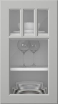 Painted door, Pigment, PM40KA, Light Grey (clear glass)