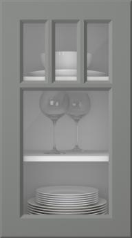 Painted door, Pigment, PM40KA, Dust Grey (clear glass)