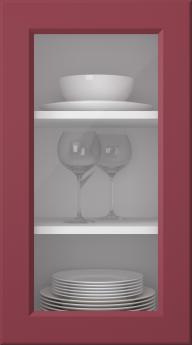 Painted door, Pigment, PM40LA, Cranberry (clear glass)