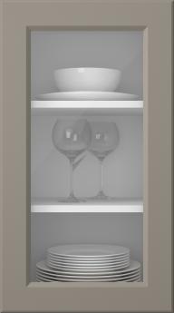 Painted door, Pigment, PM40LA, Stone Grey (clear glass)