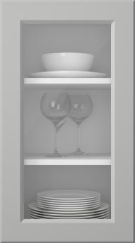 Painted door, Pigment, PM40LA, Light Grey (clear glass)