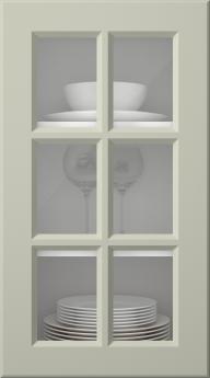 Painted door, Pigment, PM40RU, Sage (clear glass)