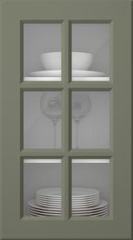 Painted door, Pigment, PM40RU, Rosemary (clear glass)