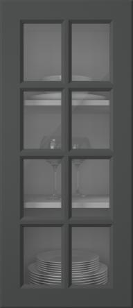 Painted door, Pigment, PM40RUK, Anthracite (clear glass)
