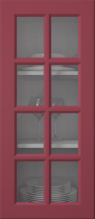 Painted door, Pigment, PM40RUK, Cranberry (clear glass)