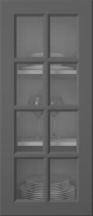 Painted door, Pigment, PM40RUK, Graphite Grey (clear glass)