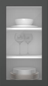 Painted door, Petite, PM60LA, Anthracite (clear glass)