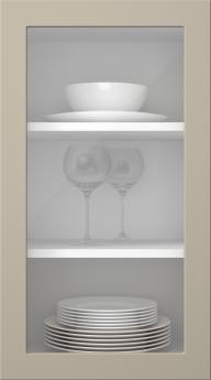 Painted door, Petite, PM60LA, Dune (clear glass)