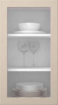 Painted door, Petite, PM60LA, Cashmere (clear glass)