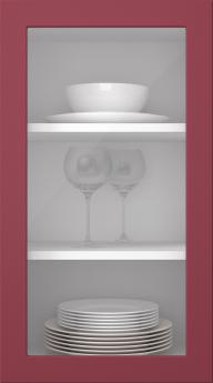 Painted door, Petite, PM60LA, Cranberry (clear glass)