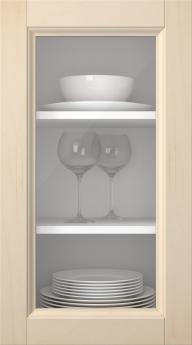 Birch door, Woody, PP25LA, Lacquered (clear glass)