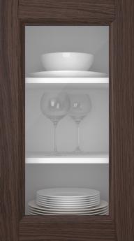 Oak door, Woody, PP25LA, Hazelnut (clear glass)