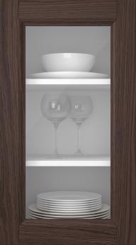 Oak door, Natural, PP54LA, Hazelnut (clear glass)