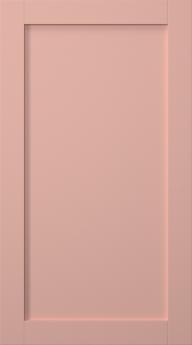 Birch door, Frame, PP60, Coral