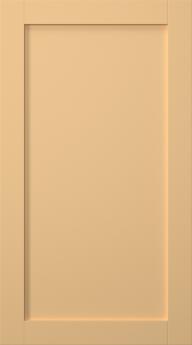 Birch door, Frame, PP60, Mustard