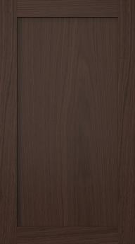 Oak door, Frame, PP60, Dark brown