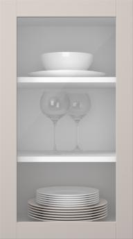 Birch door, Frame, PP60LA, Lily (clear glass)