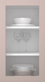 Birch door, Frame, PP60LA, Raspberry (clear glass)