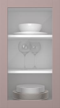 Birch door, Frame, PP60LA, Mallow (clear glass)