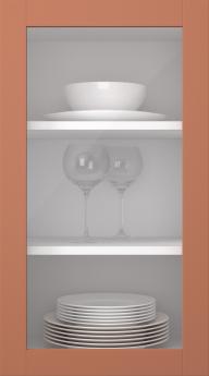 Birch door, Frame, PP60LA, Brick (clear glass)