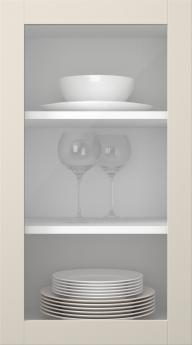 Birch door, Frame, PP60LA, Vanilla Cream (clear glass)
